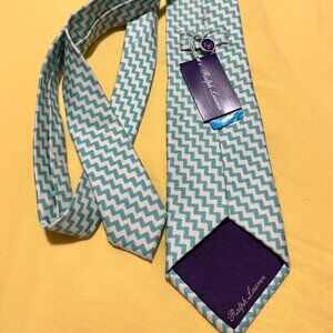 New Ralph Lauren Silk hand made Tie Purple Label w tag